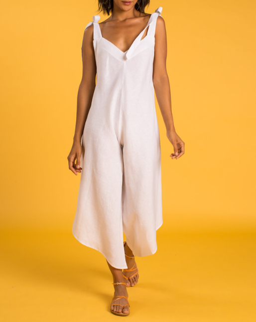 Granadina Linen Jumper - White Boho Hunter Granadina Linen Jumper - White Boho Hunter