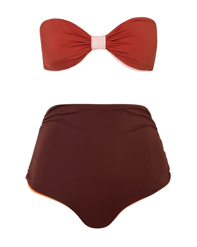 Maria Bikini Top Rosa Guava Terracota - By Boho Hunter