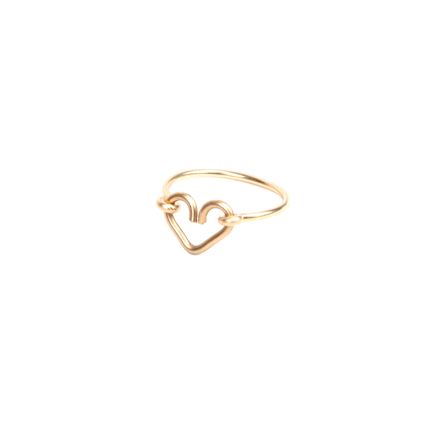 Corazon Solitaire Ring (12mm) - Yellow Gold - By Boho Hunter