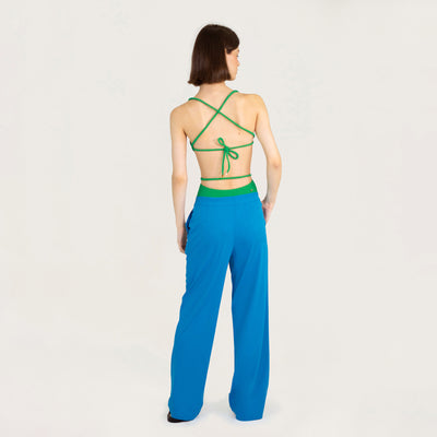 Low Rise Pants  Blue Old - By Boho Hunter