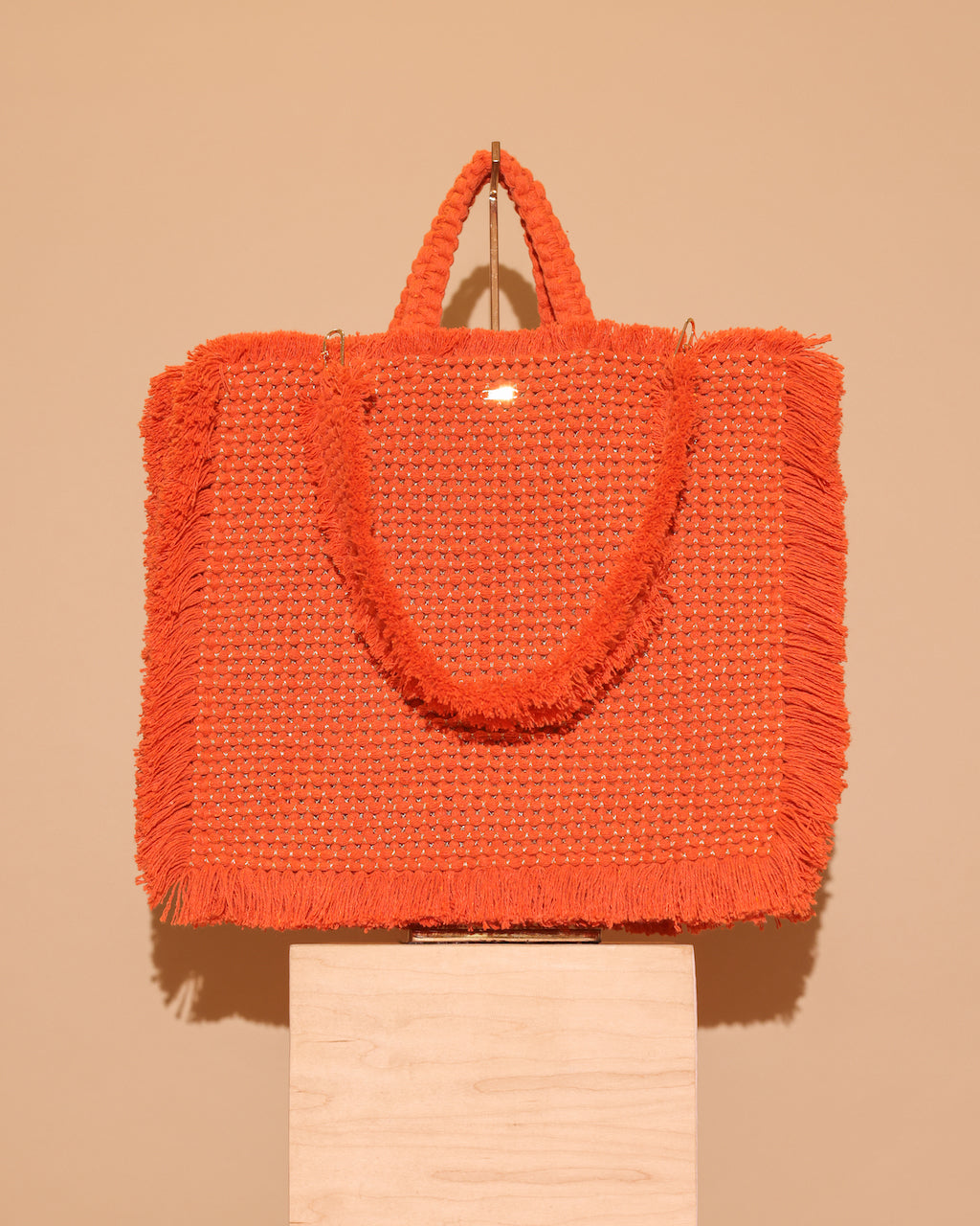 Gossypium Tote Bag  Orange & Gold - By Boho Hunter