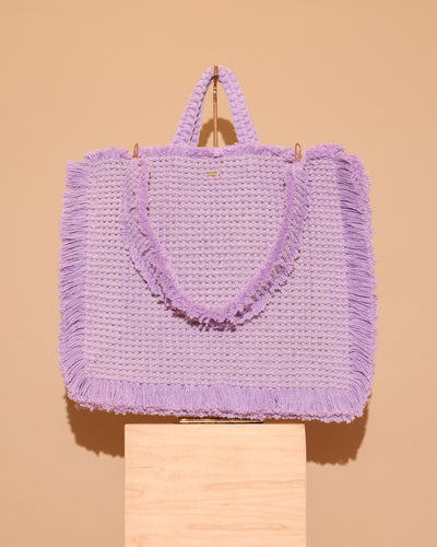 Gossypium Tote Bag Lilac & Gold - By Boho Hunter