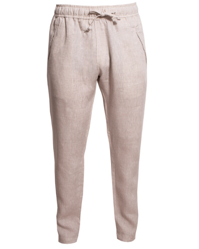 Sardinia Linen Pant - Beige - By Boho Hunter