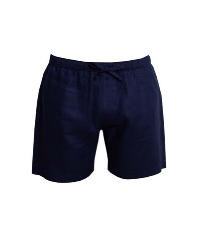 CapriLinen Bermudas - Navy Blue - By Boho Hunter