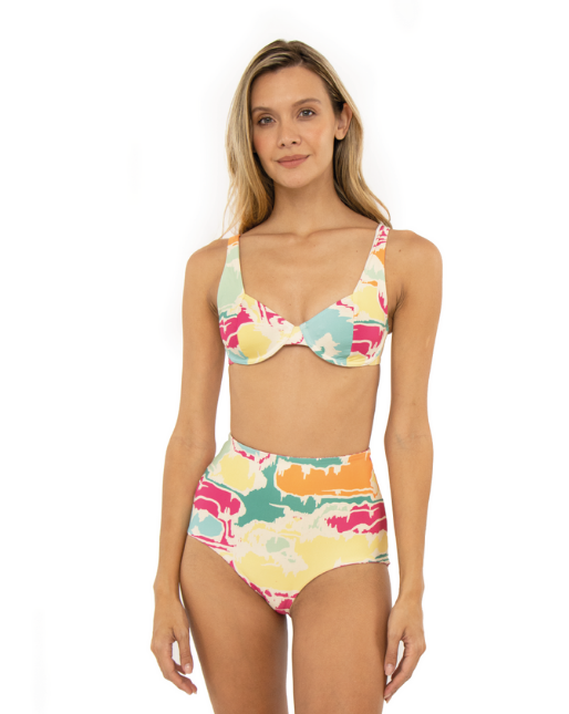 High Waist Taylor Vinca Bikini Bottom - By Boho Hunter