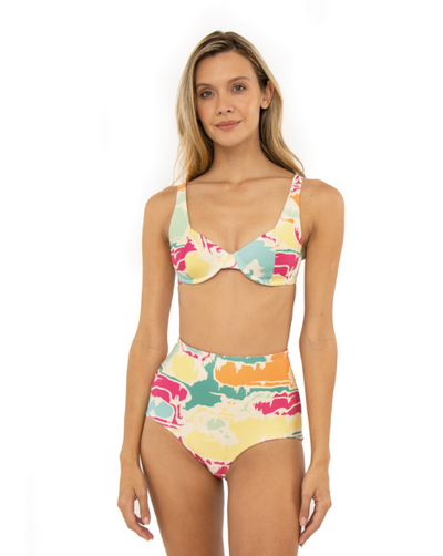 High Waist Taylor Vinca Bikini Bottom - By Boho Hunter