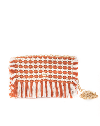 Gossypium Clutch Bag #1 - Caramel & Buttercream - By Boho Hunter