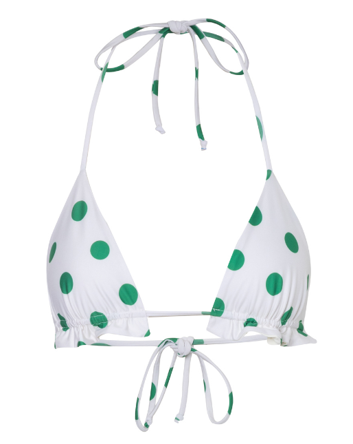 Casa de nada Top Green Polka/Ivory - By Boho Hunter