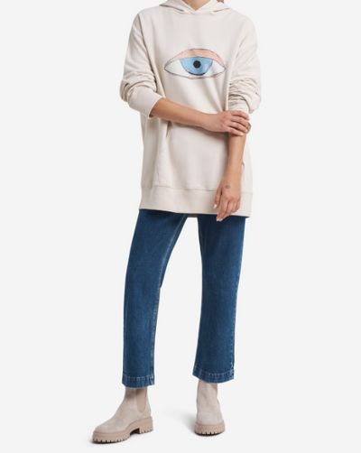 OZ Hoodie Eye Do /  Bone White - By Boho Hunter