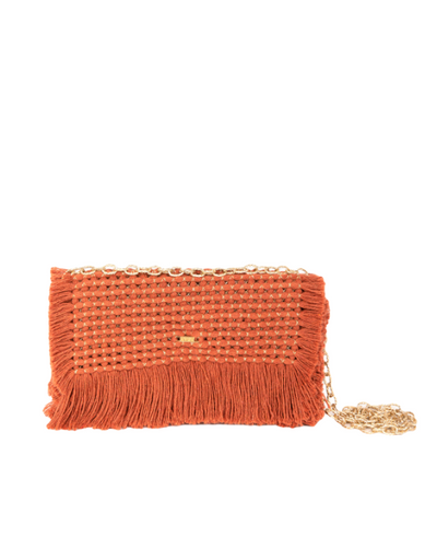Gossypium Clutch Bag - Caramel - By Boho Hunter