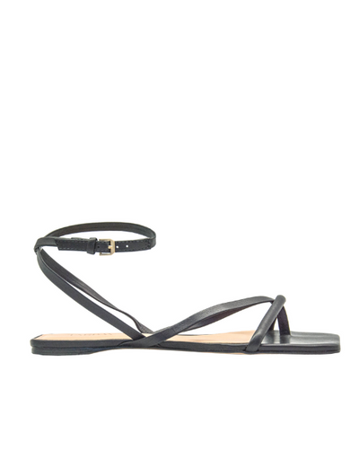 Jada Flat Sandals - Black - By Boho Hunter