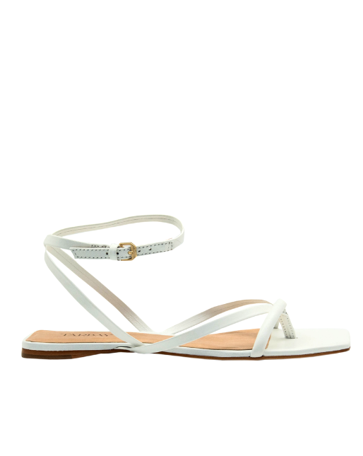 Jada Flat Sandals- Branco - By Boho Hunter