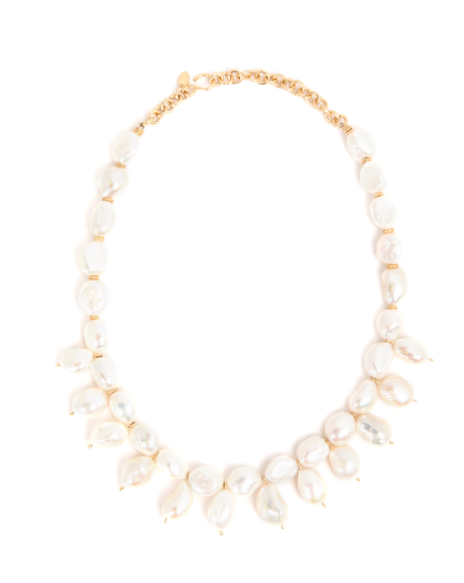 Cubagua Necklace #5 (44cm) - White Pearl - By Boho Hunter