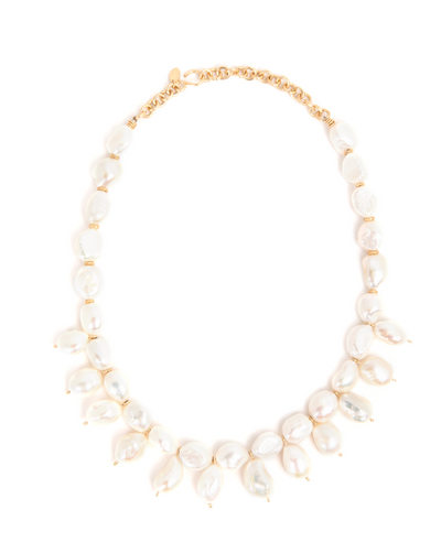 Cubagua Necklace #5 (44cm) - White Pearl - By Boho Hunter