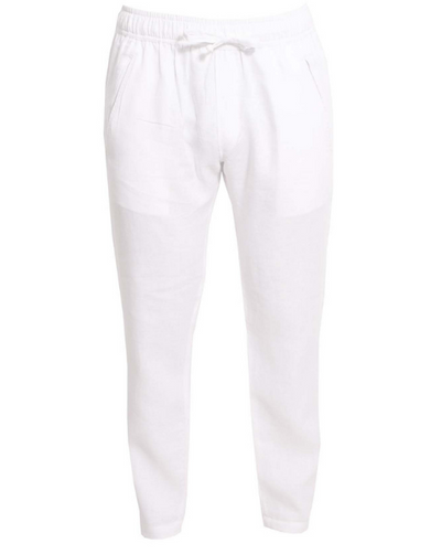 Sardinia Linen Pant - White - By Boho Hunter
