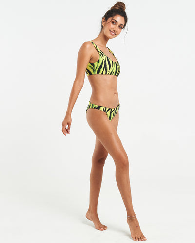 Neon Zebra Bikini Top - By Boho Hunter